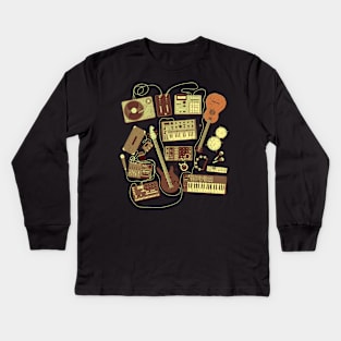 Musician and Music Producer Kids Long Sleeve T-Shirt